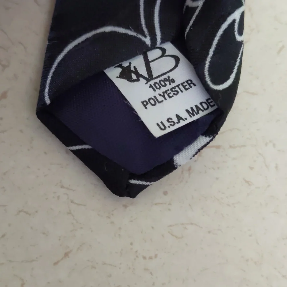 Disney Mickey Mouse Tie Black White Mickey Unlimited USA Made
